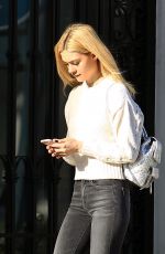 NICOLA PELTZ at a Nail Salon on Rodeo Drive in Beverly Hills 01/16/2017