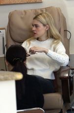 NICOLA PELTZ at a Nail Salon on Rodeo Drive in Beverly Hills 01/16/2017