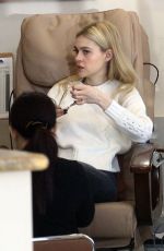 NICOLA PELTZ at a Nail Salon on Rodeo Drive in Beverly Hills 01/16/2017