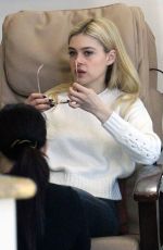 NICOLA PELTZ at a Nail Salon on Rodeo Drive in Beverly Hills 01/16/2017