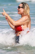 NICOLE COCO AUSTIN in Bikini at a Beach in Miami 01/17/2017
