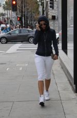 NICOLE MURPHY in Leggings Out in Beverly Hills 01/09/2017