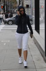 NICOLE MURPHY in Leggings Out in Beverly Hills 01/09/2017