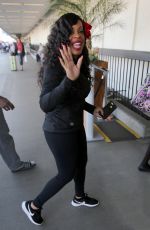 NIECY NASH at LAX Airport in Los Angeles 12/229/2016