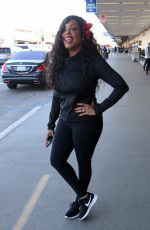 NIECY NASH at LAX Airport in Los Angeles 12/229/2016
