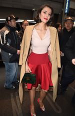 NINA DOBREV Arrives at Her Hotel in New York 01/18/2017