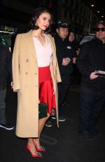 NINA DOBREV Arrives Live With Kelly in New York 01/18/2017