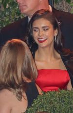 NINA DOBREV at CAA Golden Globes Party at Sunset Tower Hotel in Los Angeles 01/08/2017