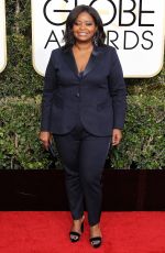 OCTAVIA SPENCER at 74th Annual Golden Globe Awards in Beverly Hills 01/08/2017