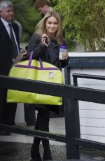 OLA JORDAN Leaves ITV Studios in London 01/12/2017
