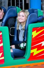 OLIVIA HOLT with Boyfriend at Disneyland in Anaheim 01/04/2017