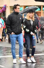 OLIVIA HOLT with Boyfriend at Disneyland in Anaheim 01/04/2017