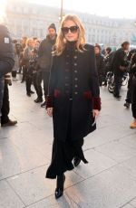 OLIVIA PALERMO Arrives at Schiapparelli Fashion Show in Paris 01/23/2017