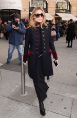 OLIVIA PALERMO Arrives at Schiapparelli Fashion Show in Paris 01/23/2017