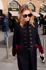 OLIVIA PALERMO Arrives at Schiapparelli Fashion Show in Paris 01/23/2017