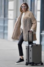OLIVIA PALERMO Leaves Her Apartment in New York 01/21/2017