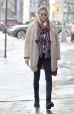 OLIVIA PALERMO Out in New York 01/08/2017