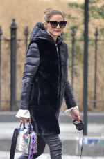 OLIVIA PALERMO Out with Her Dog in New York 01/19/2017