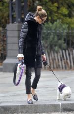 OLIVIA PALERMO Out with Her Dog in New York 01/19/2017