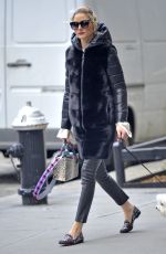 OLIVIA PALERMO Out with Her Dog in New York 01/19/2017