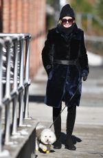 OLIVIA PALERMO Walks Her Dog Out in New York 01/06/2017