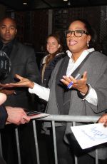 OPRAH WINFREY Arrives at CBS Studios in New York 01/03/2017