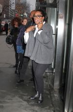 OPRAH WINFREY Arrives at CBS Studios in New York 01/03/2017