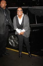 OPRAH WINFREY Arrives at CBS Studios in New York 01/03/2017
