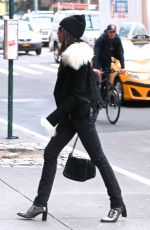 PADMA LAKSHMI Out and About in New York 01/18/2017