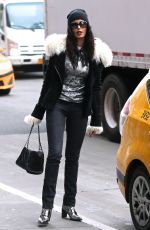 PADMA LAKSHMI Out and About in New York 01/18/2017