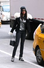 PADMA LAKSHMI Out and About in New York 01/18/2017