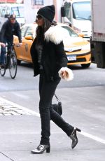 PADMA LAKSHMI Out and About in New York 01/18/2017