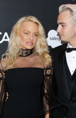 PAMELA ANDERSON at 6th Annual Sean Penn & Friends Haiti Rising Gala in Beverly Hills 01/07/2017
