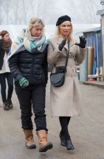 PAMELA ANDERSON at a Refugee Camp in Calais 01/25/2017