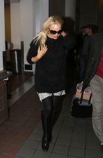 PAMELA ANDERSON at LAX Airport in Los Angeles 01/15/2017