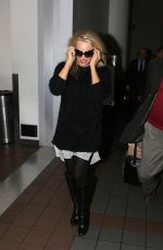 PAMELA ANDERSON at LAX Airport in Los Angeles 01/15/2017