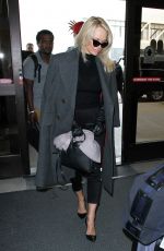 PAMELA ANDERSON at Los Angeles International Airport 01/18/2017
