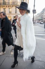 PAMELA ANDERSON Out and Abut in Paris 01/26/2017