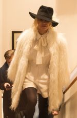 PAMELA ANDERSON Out and Abut in Paris 01/26/2017