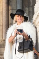 PAMELA ANDERSON Out and Abut in Paris 01/26/2017