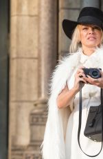 PAMELA ANDERSON Out and Abut in Paris 01/26/2017
