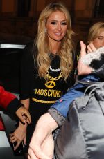 PARIS HILTON and SOFIA RICHIE at Moschino Fall/Winter 2017 Men Fashion Show at Italian Fashion Week in Milan 01/14/2017