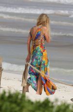 PARIS HILTON at a Beach in Tulum 01/10/2017