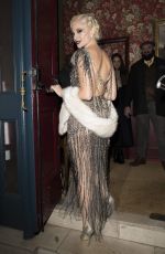 PIXIE LOTT Arrives at Her 26th Birthday Party in London 01/22/2017