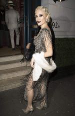 PIXIE LOTT Arrives at Her 26th Birthday Party in London 01/22/2017