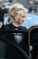 PIXIE LOTT Leaves Dolce & Gabbana Fashion Show in Milan 01/28/2017