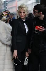 PIXIE LOTT Leaves Dolce & Gabbana Fashion Show in Milan 01/28/2017