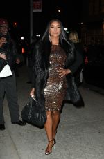 PORSHA WILLIAMS Arrives at Watch What Happen Live in New York 01/15/2017
