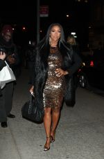 PORSHA WILLIAMS Arrives at Watch What Happen Live in New York 01/15/2017