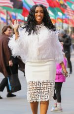 PORSHA WILLIAMS Out and About in New York 01/13/2017
